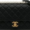 Dames Chanel | Chanel Medium Chic Pearls Lambskin Flap Zwart