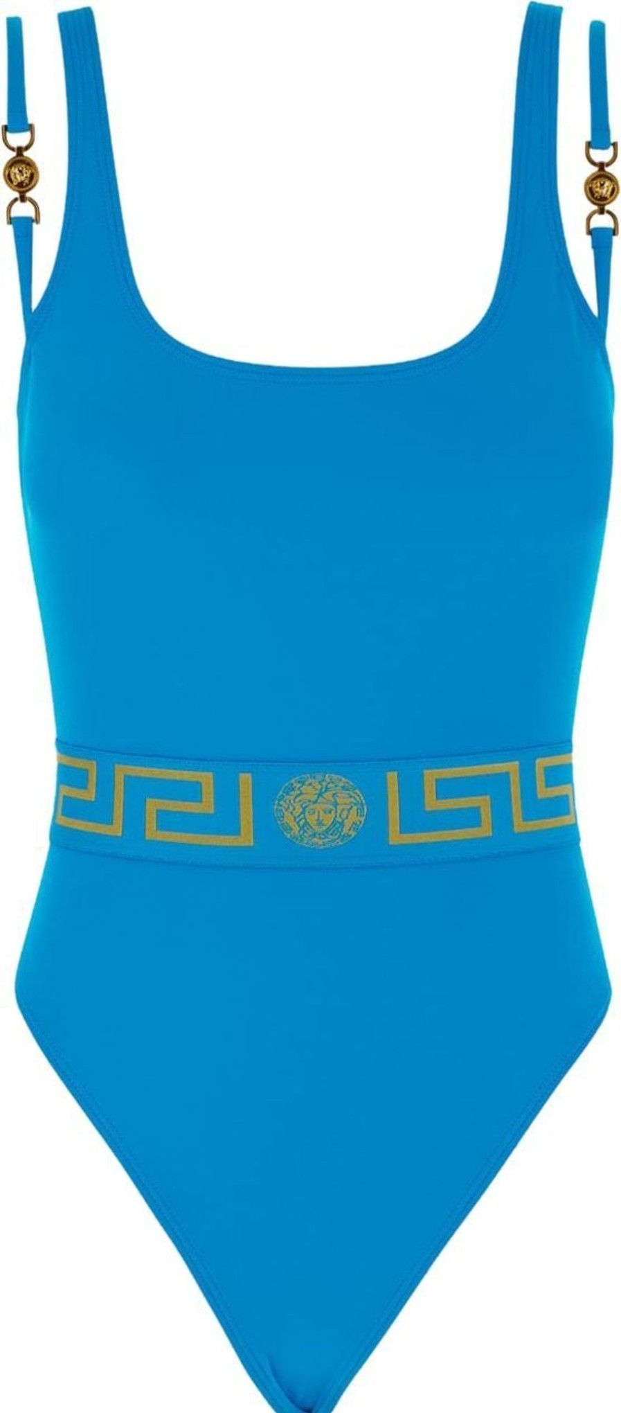 Dames Versace | Versace One-Piece Swimsuit Blauw