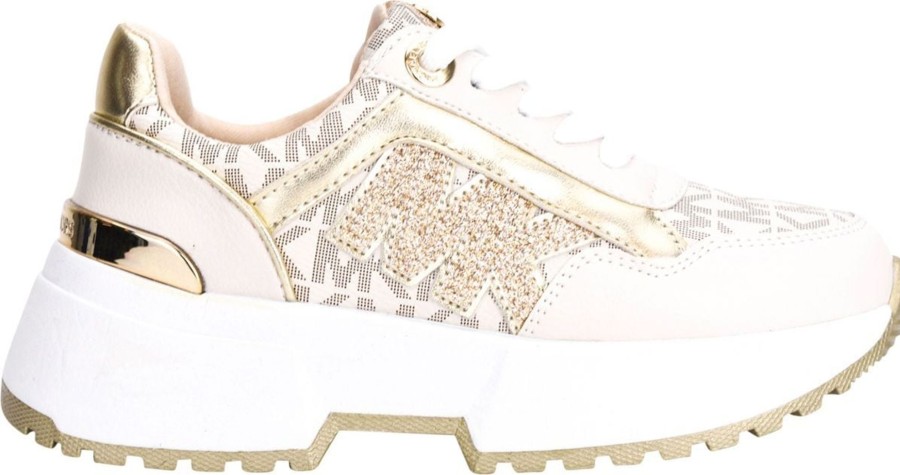 Kids Michael Kors Sneakers | Michael Kors Cosmo Maddy Gold Sneaker Goud