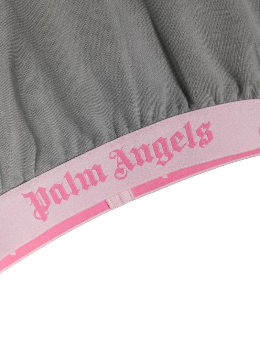 Kids Palm Angels Tops | Palm Angels Palm Angels Sweaters Grey Grijs