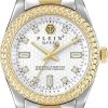 Dames Philipp Plein | Philipp Plein Pwdaa0521 Queen Crystal Dameshorloge 36 Mm Wit