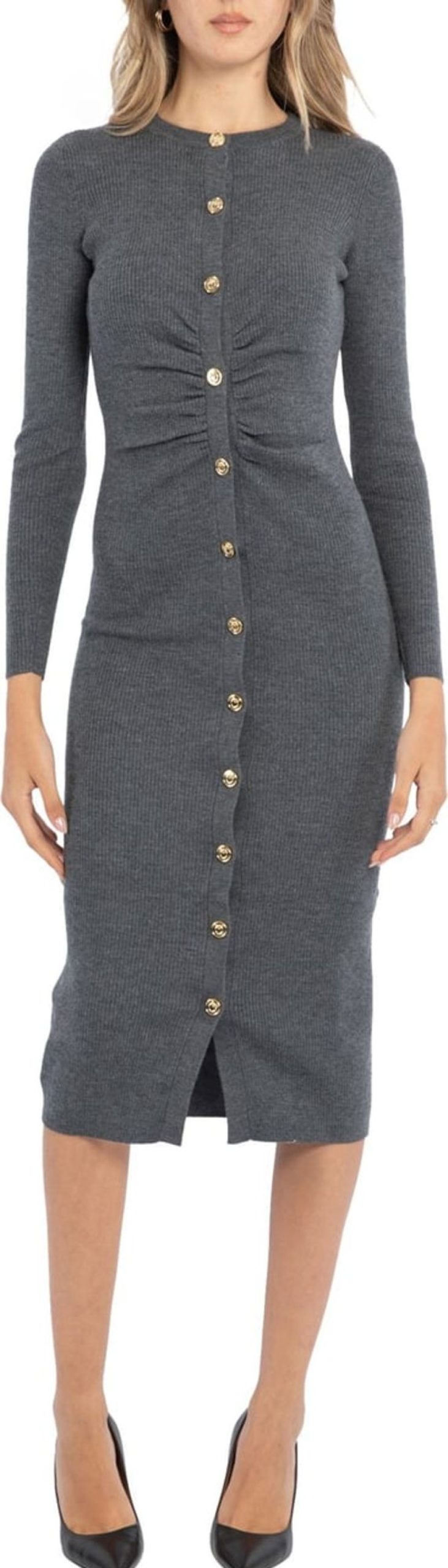 Dames Pinko | Pinko Pinko Dresses Grey Grijs