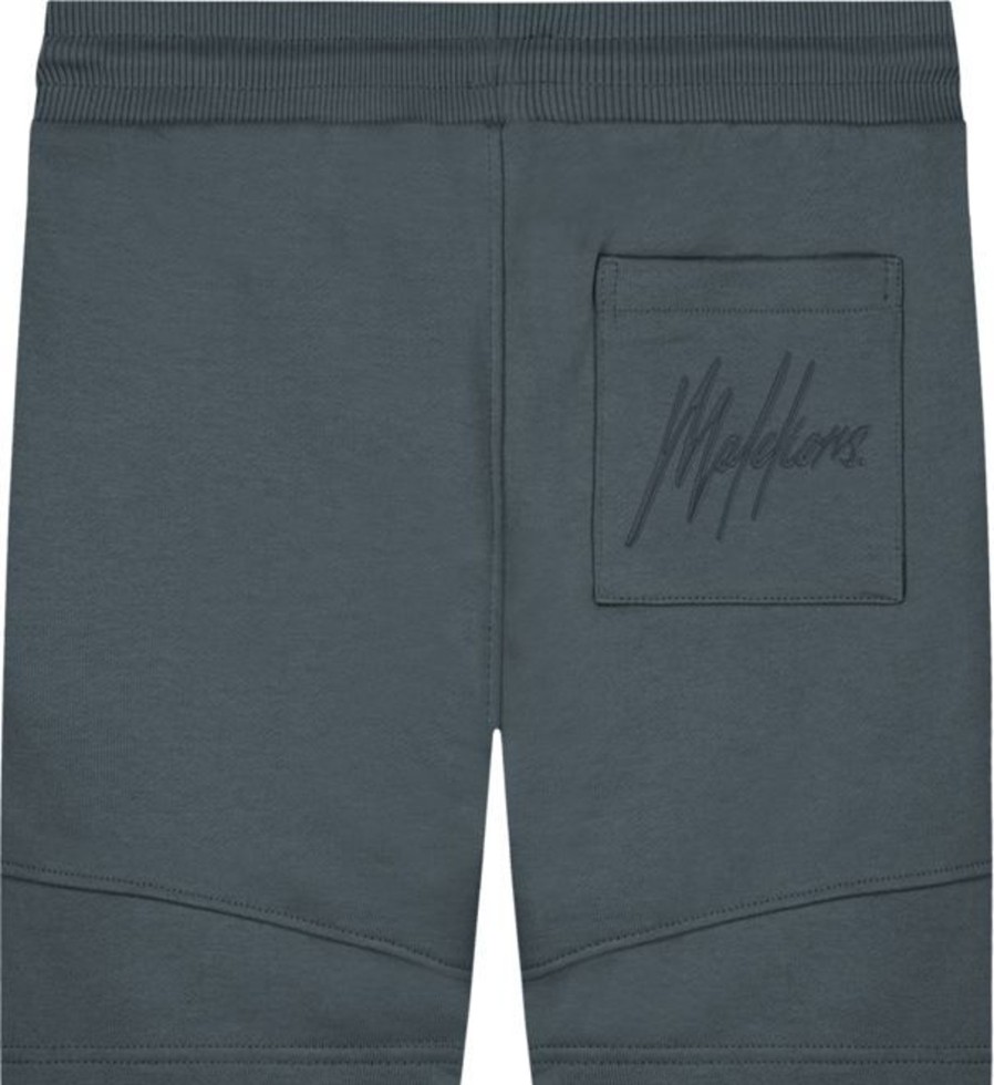 Kids Malelions Shorts | Malelions Essentials Short -Dark Slate Zwart