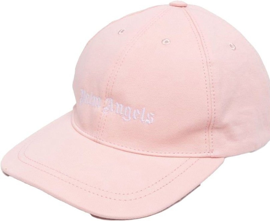 Kids Palm Angels Mutsen & Petten | Palm Angels Logo Baseball Cap Pink Roze