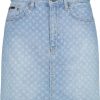 Dames Malelions | Malelions Monogram Skirt - Light Blue Blauw