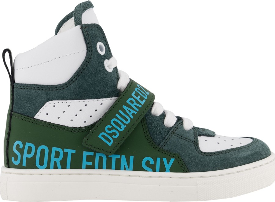 Kids Dsquared2 Sneakers | Dsquared2 Dsquared2 Kinder Unisex Sneakers Groen Groen