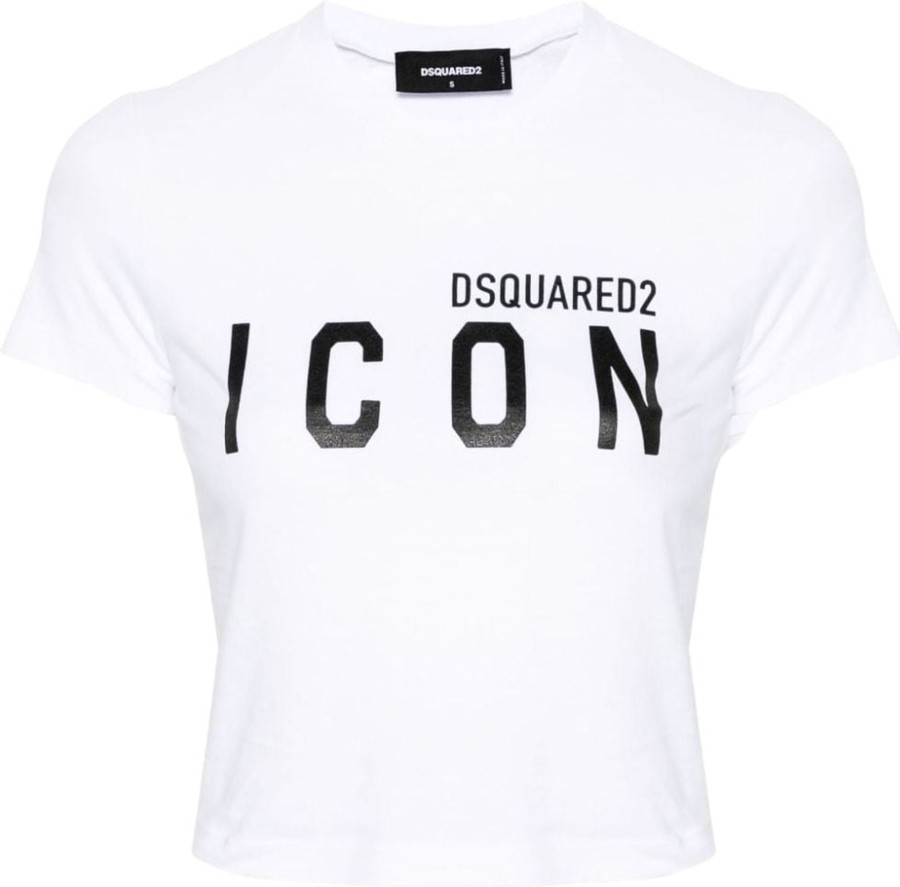 Dames Dsquared2 | Dsquared2 T-Shirts And Polos White Wit