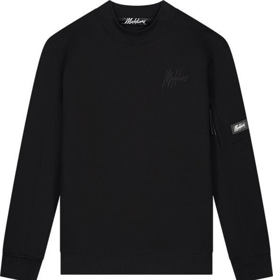 Heren Malelions | Malelions Turtle Sweater - Black Zwart