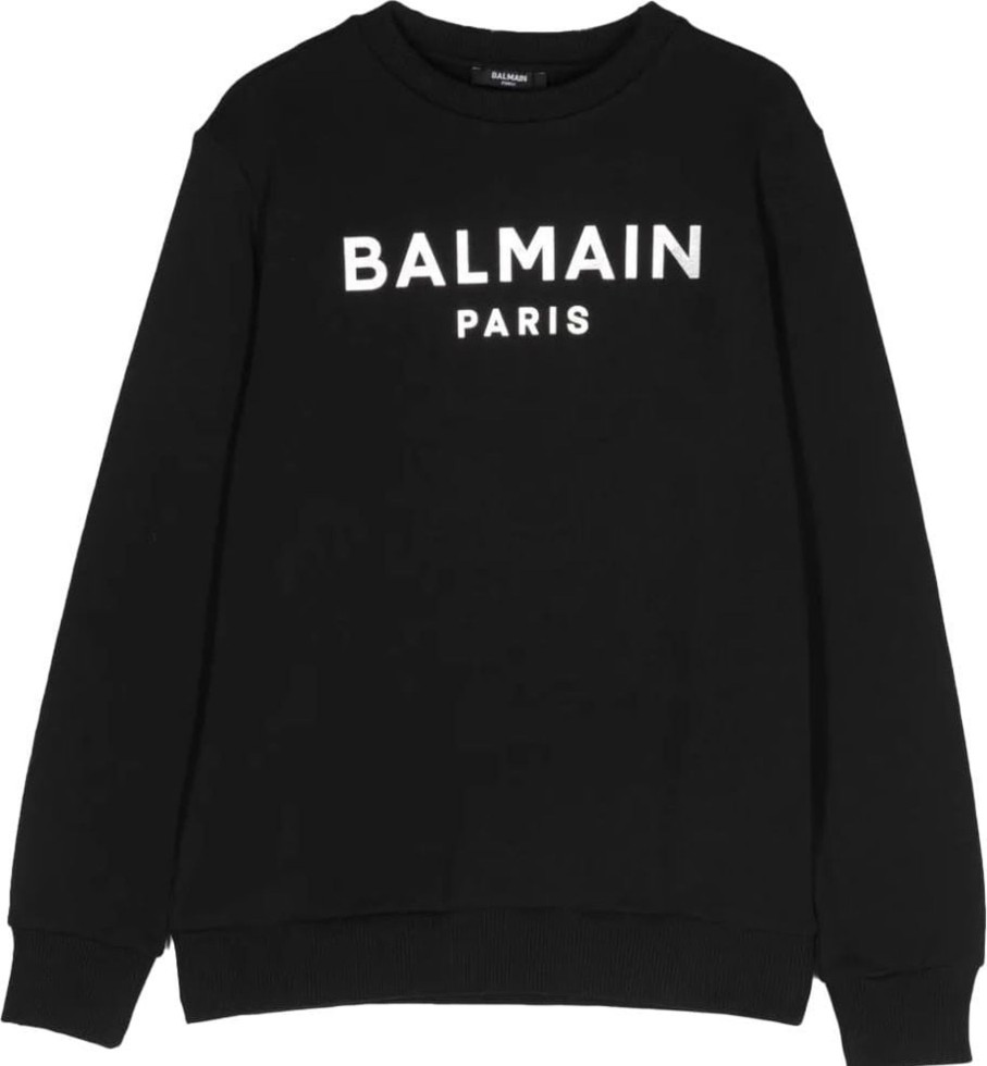 Kids Balmain Tops | Balmain Sweatshirt Black Zwart