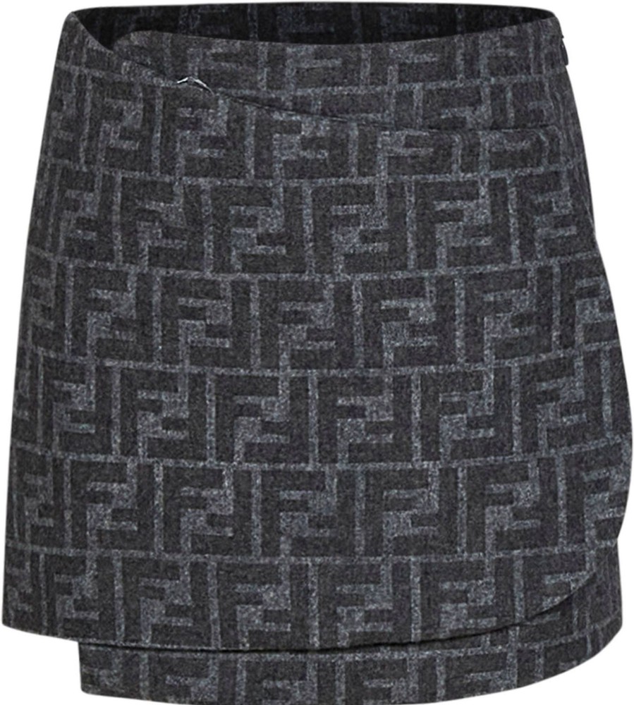 Kids Fendi Rokken | Fendi Fendi Kids Skirts Grey Grijs