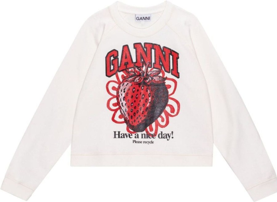 Dames Ganni | Ganni Sweaters White Wit