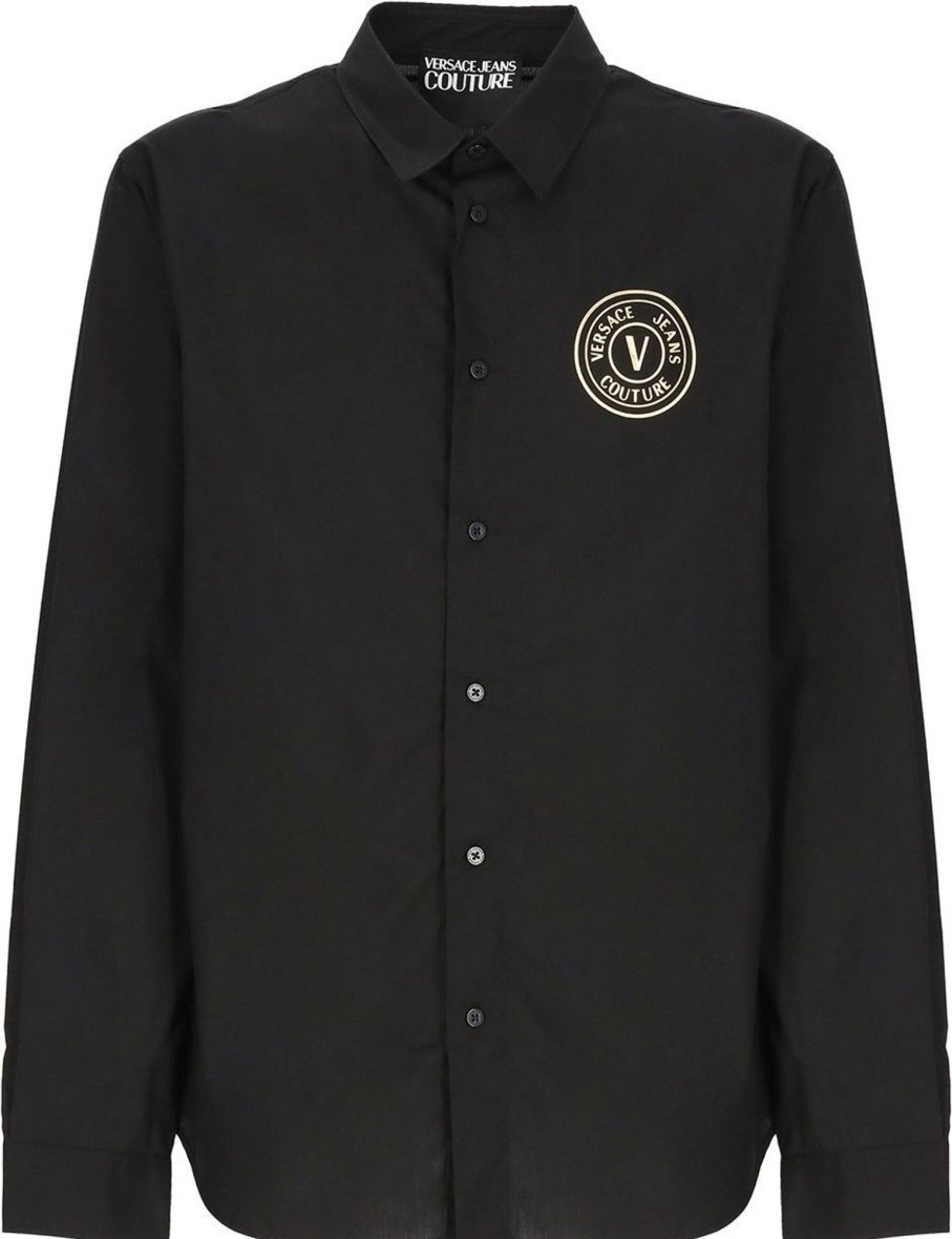 Heren Versace Jeans Couture | Versace Jeans Couture Shirts Black Zwart