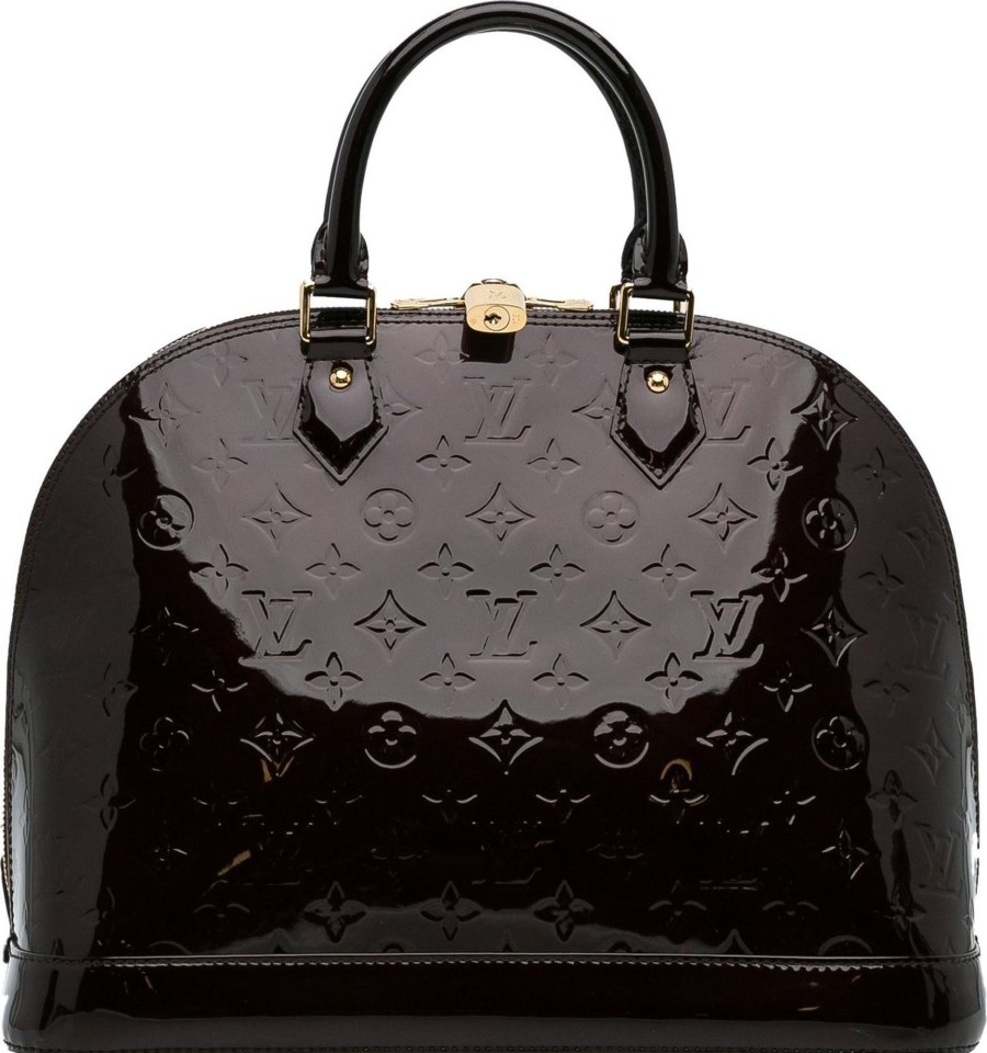 Dames Louis Vuitton | Louis Vuitton Monogram Vernis Alma Pm Paars