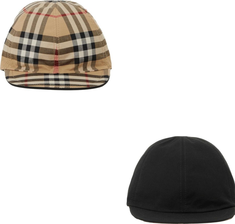 Kids Burberry Mutsen & Petten | Burberry Burberry Kinder Jongens Petten Zwart Zwart