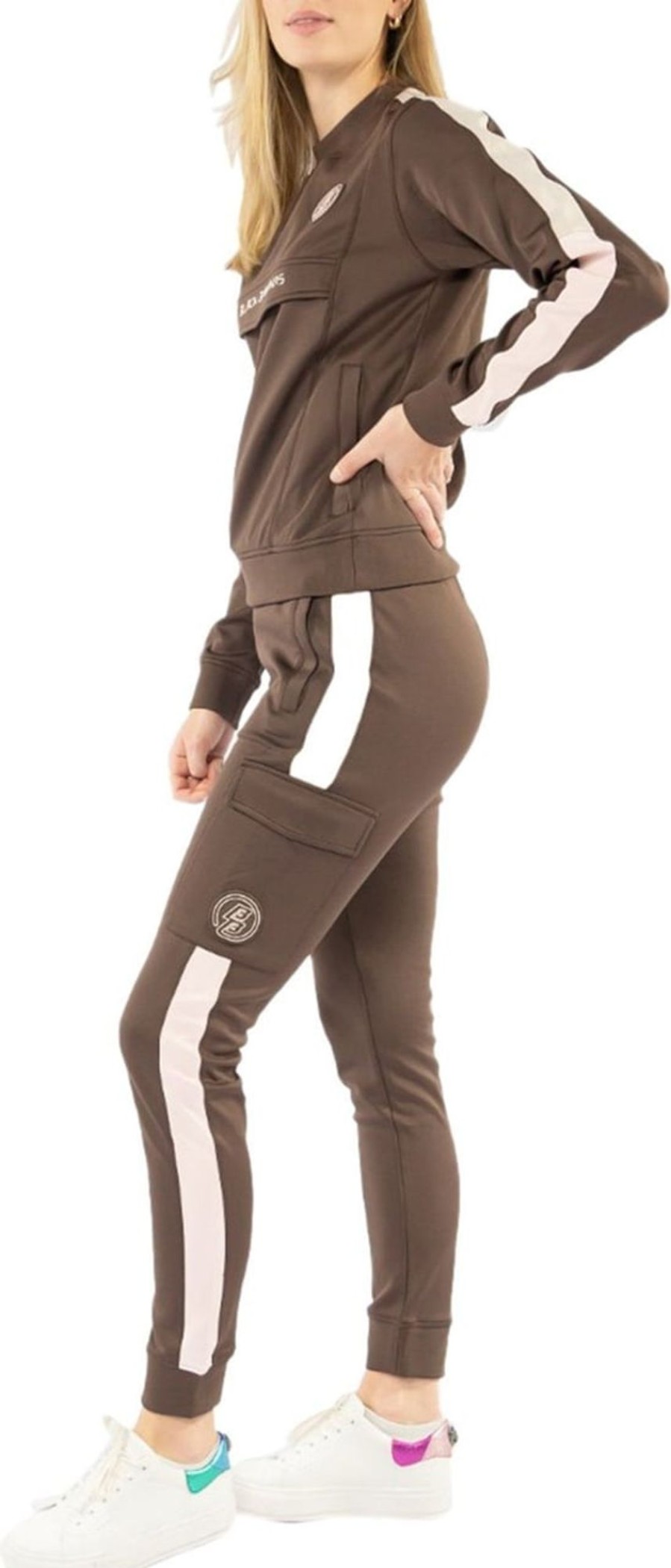 Dames Black Bananas | Black Bananas Wmn Joi Tracktop | Brown Bruin