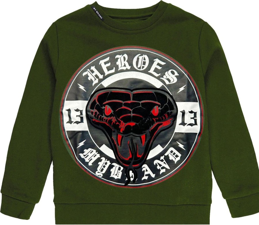 Kids My Brand Truien | My Brand Snake Heroes Sweater Groen