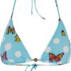 Dames Versace | Versace Butterflies Bikini Top Blauw