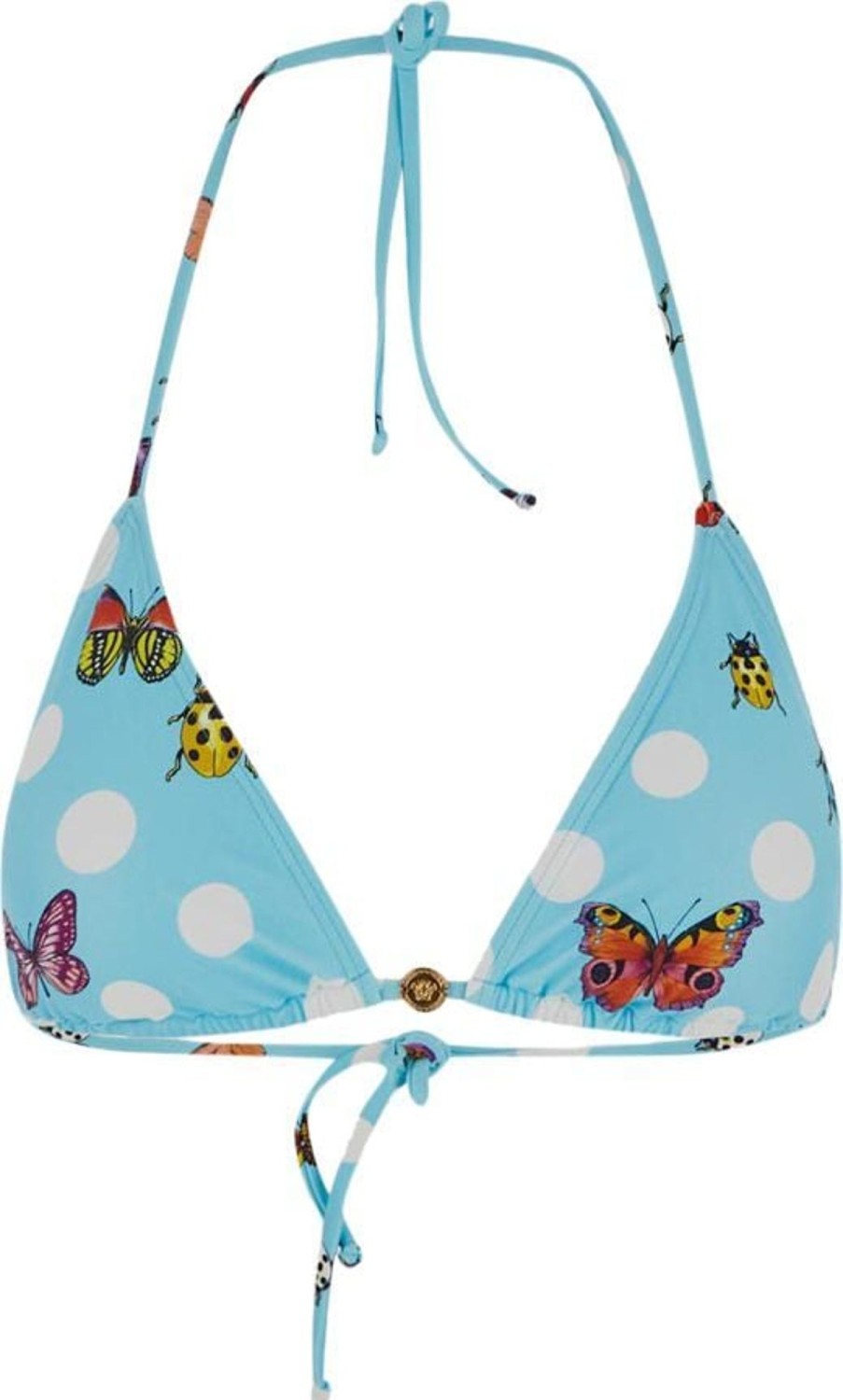 Dames Versace | Versace Butterflies Bikini Top Blauw