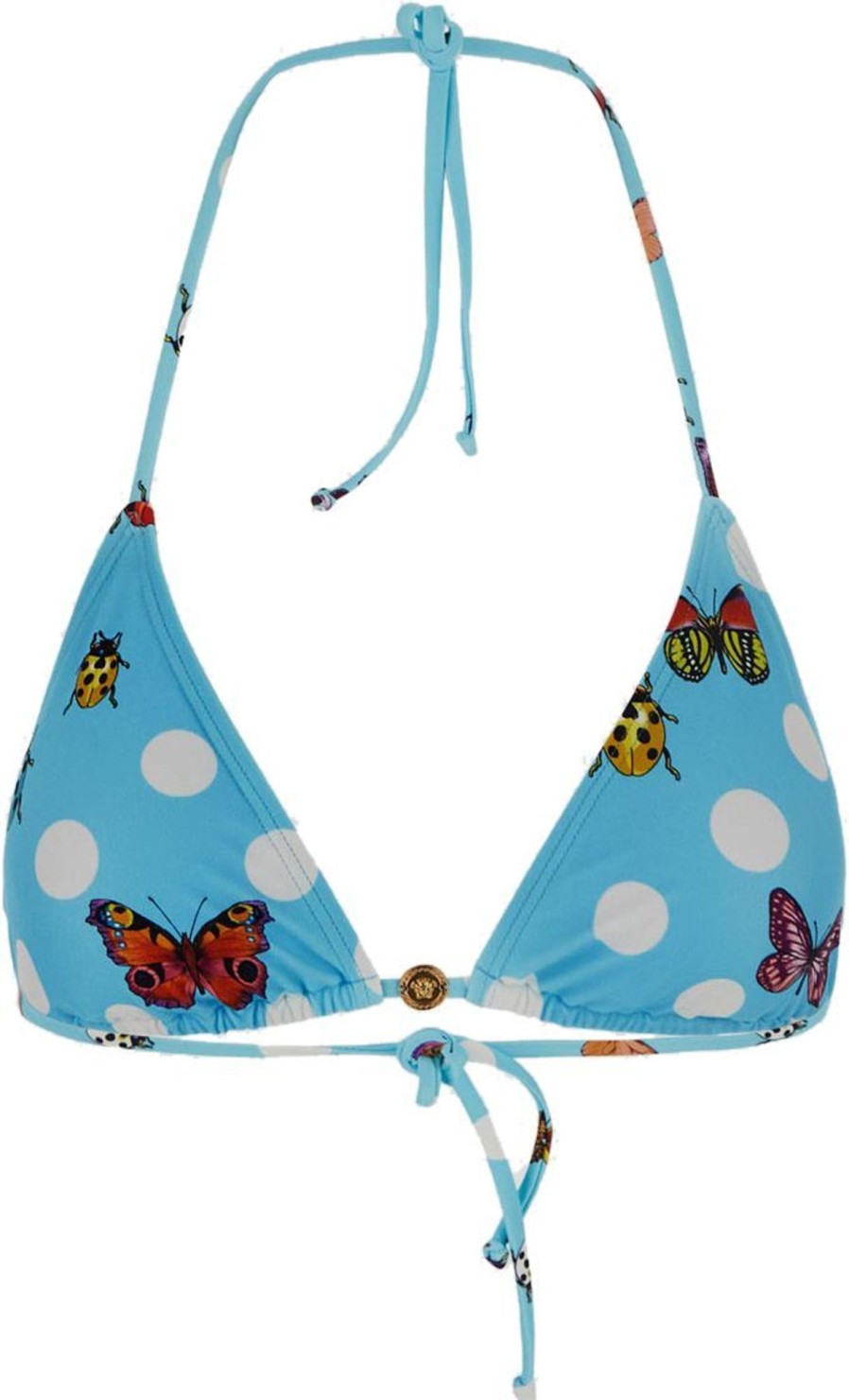 Dames Versace | Versace Butterflies Bikini Top Blauw