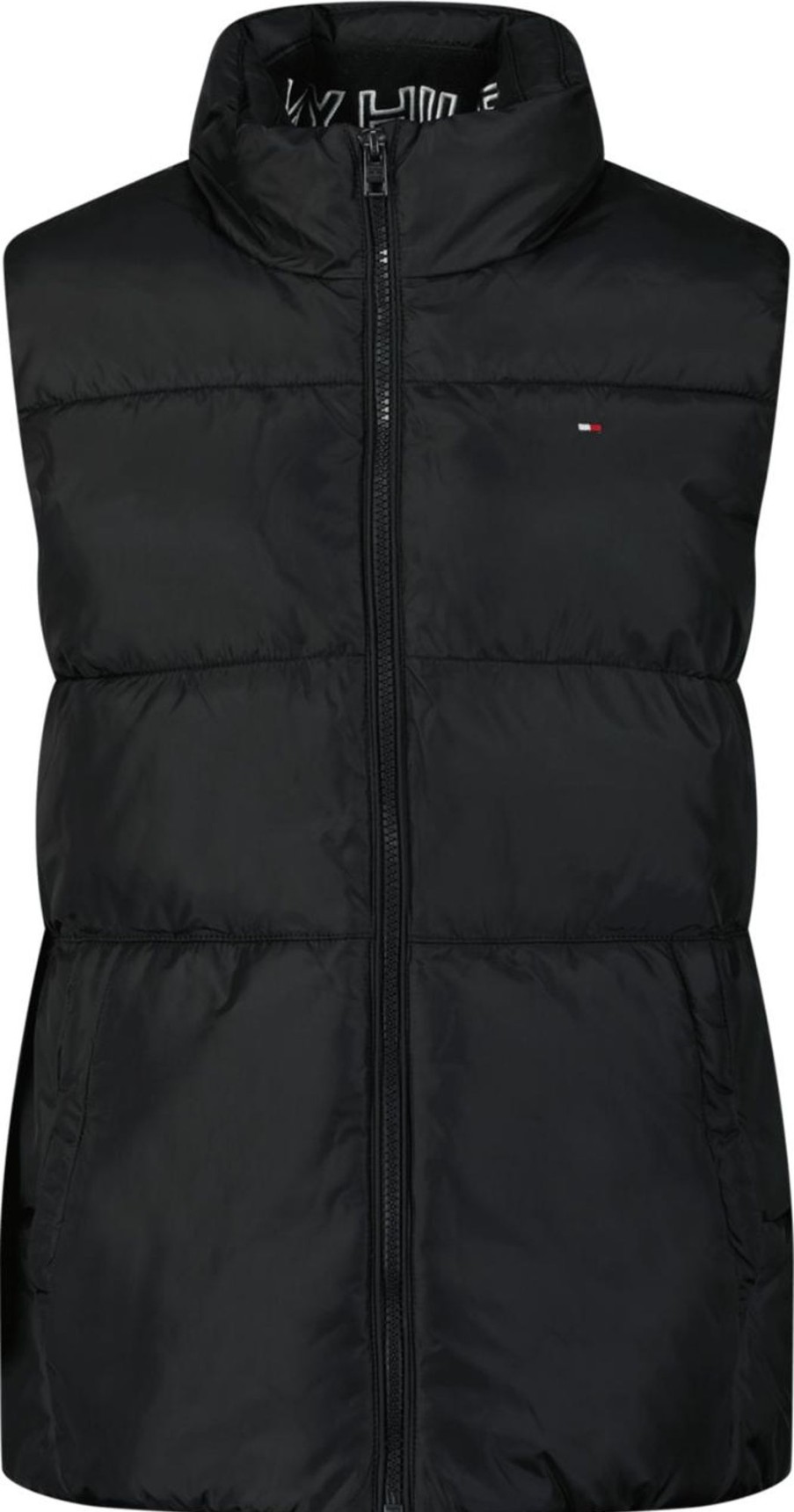 Kids Tommy Hilfiger Jassen | Tommy Hilfiger Tommy Hilfiger Kinder Jongens Bodywarmer Zwart Zwart