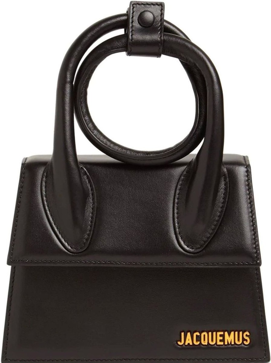 Dames Jacquemus | Jacquemus Jacquemus Le Chiquito Noeud Bag Zwart