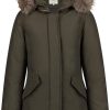 Kids Woolrich Jassen | Woolrich Arctic Raccoon Parka Groen