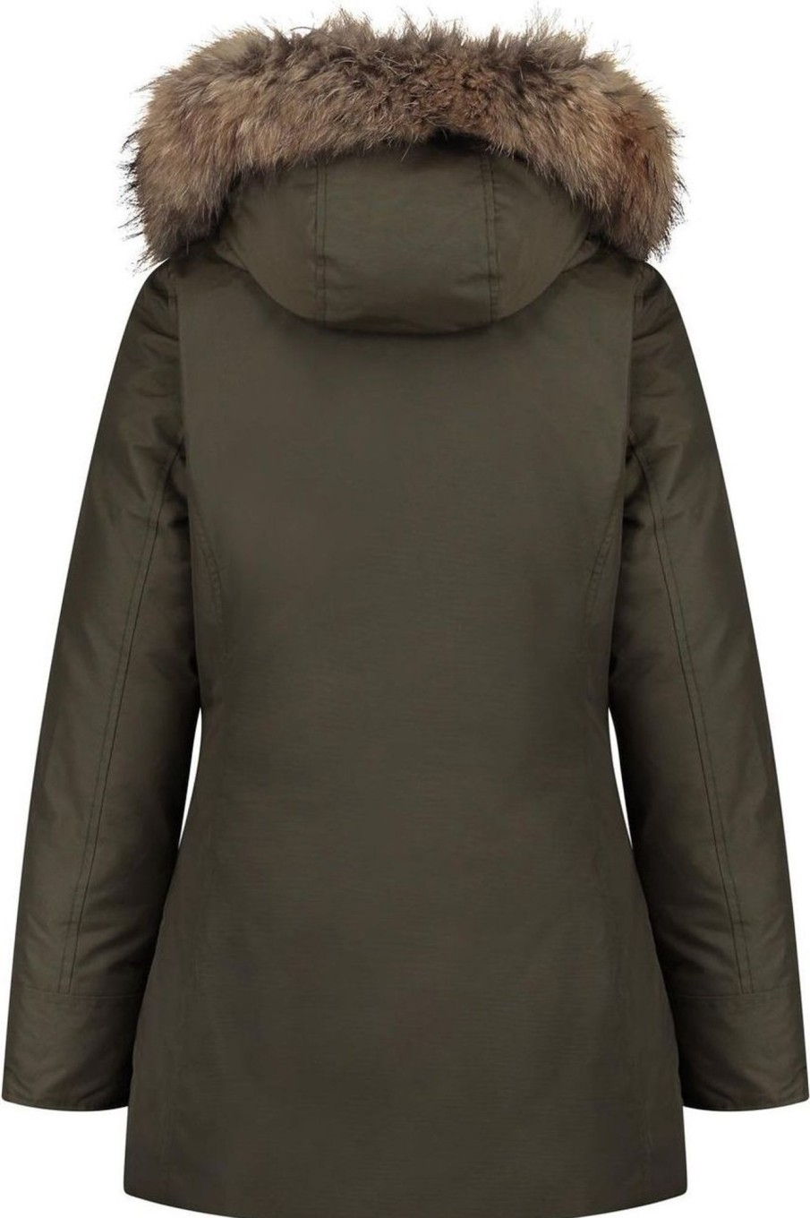 Kids Woolrich Jassen | Woolrich Arctic Raccoon Parka Groen