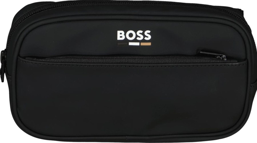 Kids Hugo Boss Tassen | Hugo Boss Boss Kinder Jongens Tas Zwart Zwart