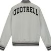 Heren Quotrell | Quotrell University Bomber Jacket | Taupe/Black Beige