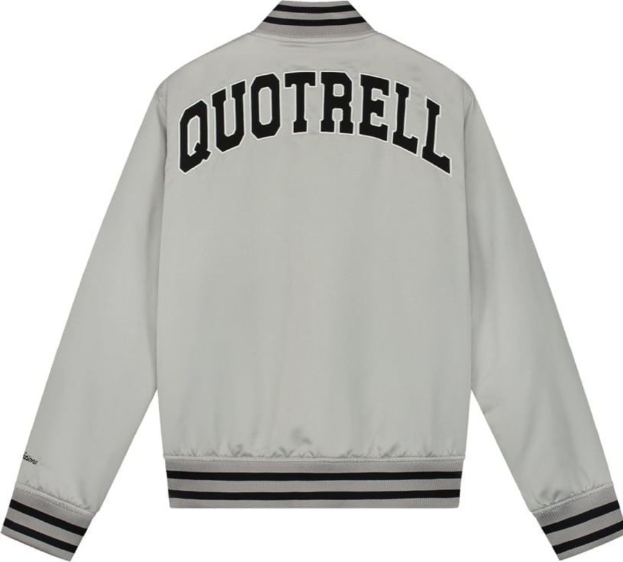 Heren Quotrell | Quotrell University Bomber Jacket | Taupe/Black Beige