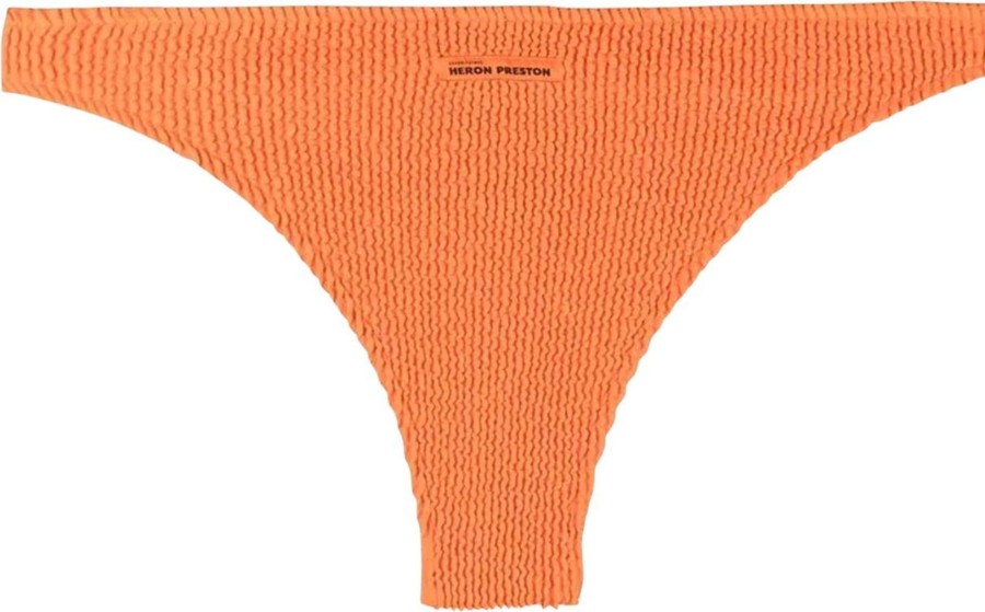 Dames Heron Preston | Heron Preston Logo-Patch Bikini Briefs Oranje