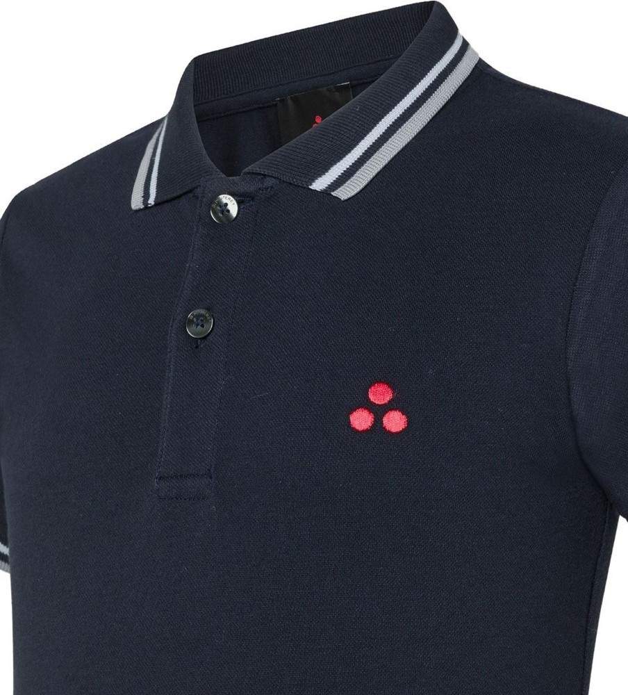 Kids Peuterey Tops | Peuterey New Medinilla Str Kid - Stretchkatoen Polo Met Korte Mouwen Blauw