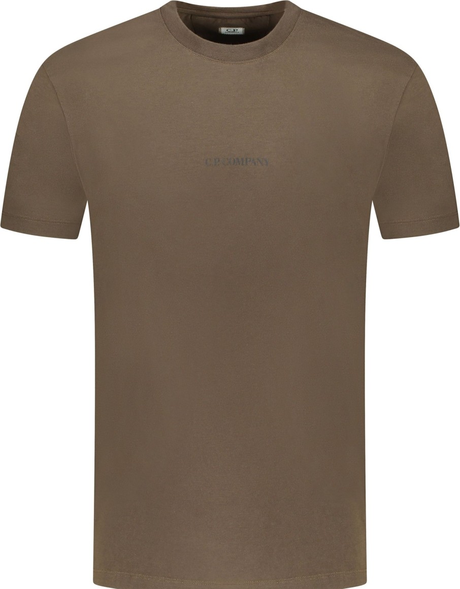 Heren CP Company | Cp Company C.P. Company T-Shirt Bruin Bruin