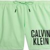 Heren Calvin Klein | Calvin Klein Calvin Klein Badkleding Groen Polyester Maat M Medium Drawstring Zwembroeken Groen Groen