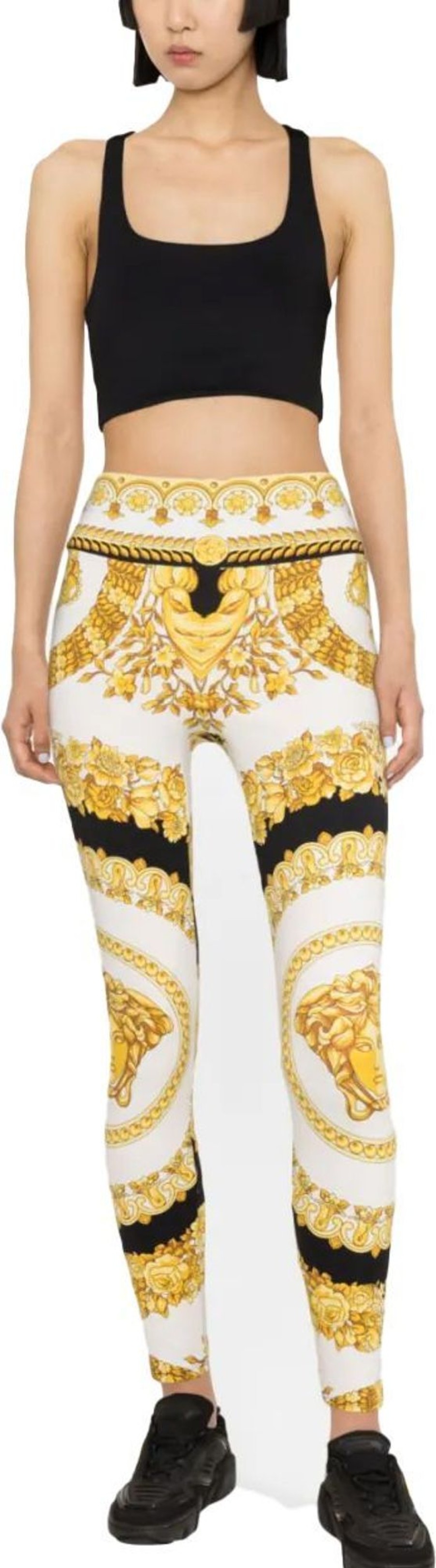 Dames Versace | Versace Barocco-Print Leggings Divers