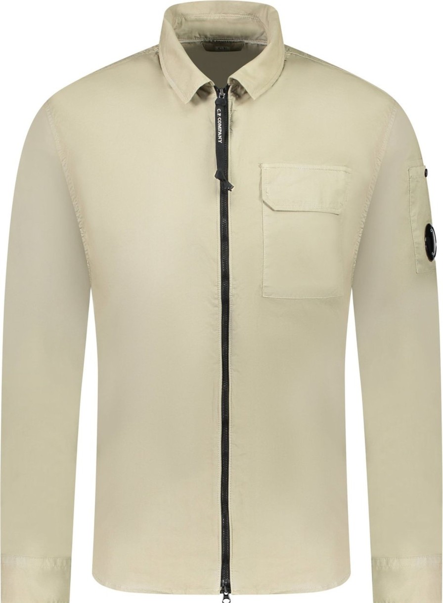 Heren CP Company | Cp Company C.P. Company Overhemd Beige Beige