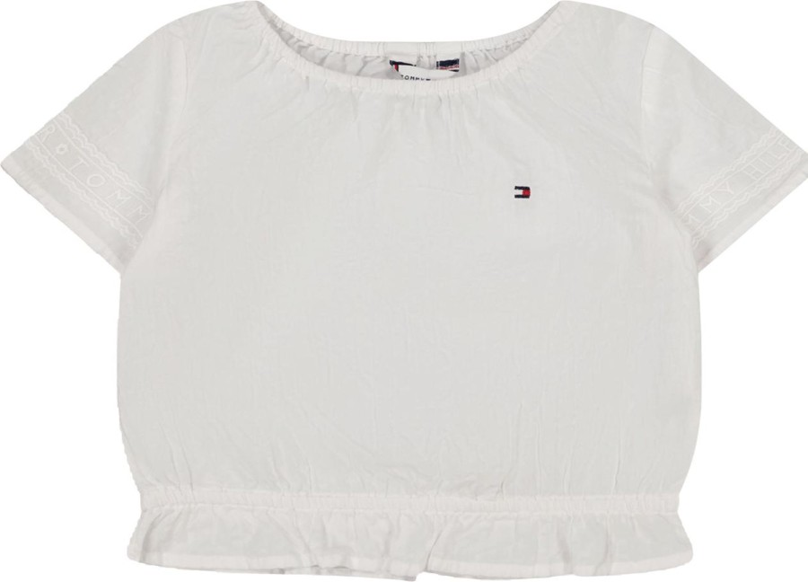 Kids Tommy Hilfiger Shirts | Tommy Hilfiger Tommy Hilfiger Baby Meisjes T-Shirt Wit Wit