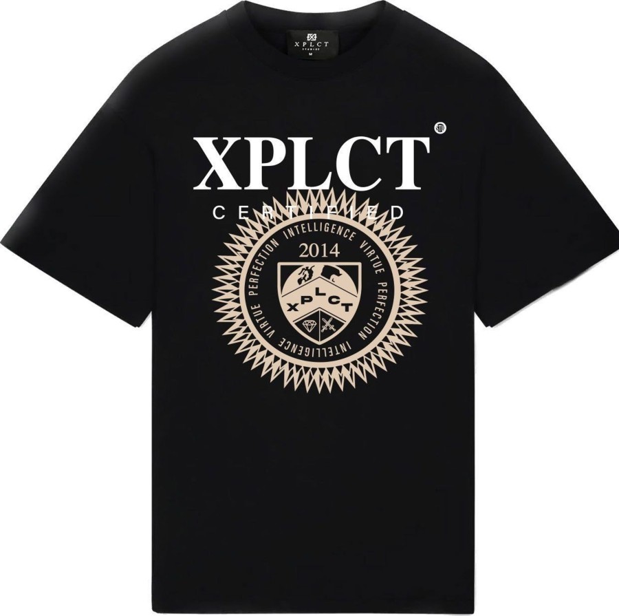 Heren XPLCT Studios | Xplct Studios T-Shirt Tester Zwart