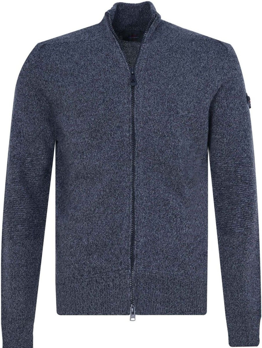 Heren Peuterey | Peuterey Peuterey Vest Donkerblauw Wol Maat S Badhams Vesten Donkerblauw Blauw