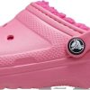 Kids Crocs Schoenen | Crocs Slippers Kid Classic Lined Clog Kid Cr.207010.Hypk Roze