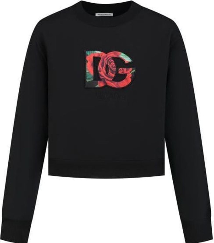 Kids Dolce & Gabbana Truien | Dolce & Gabbana Sweatshirt Zwart