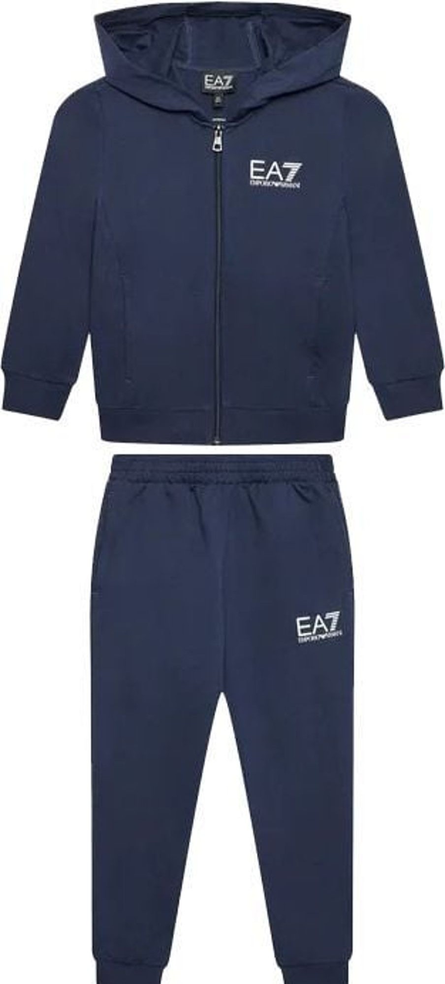 Kids Emporio Armani Sets | Emporio Armani Ea7 Trainingspak Kids Donkerblauw Blauw