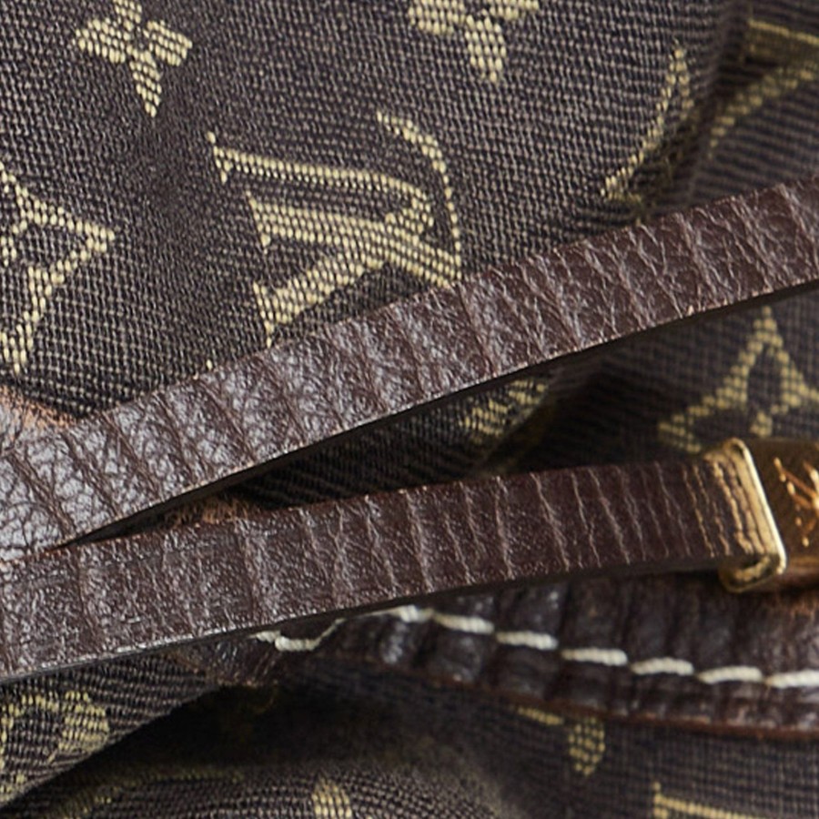 Dames Louis Vuitton | Louis Vuitton Monogram Mini Lin Manon Pm Bruin