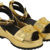 Kids Versace Sandalen | Versace Versace Kinder Meisjes Sandalen Goud Metallic