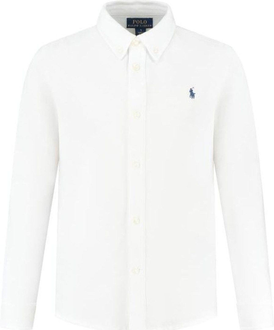 Kids Ralph Lauren Overhemden | Ralph Lauren Sport Shirt Wit