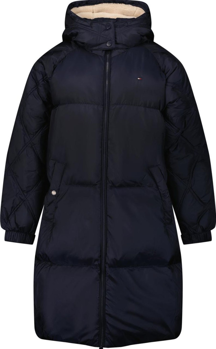 Kids Tommy Hilfiger Tassen | Tommy Hilfiger Tommy Hilfiger Kinder Meisjes Jas Navy Blauw