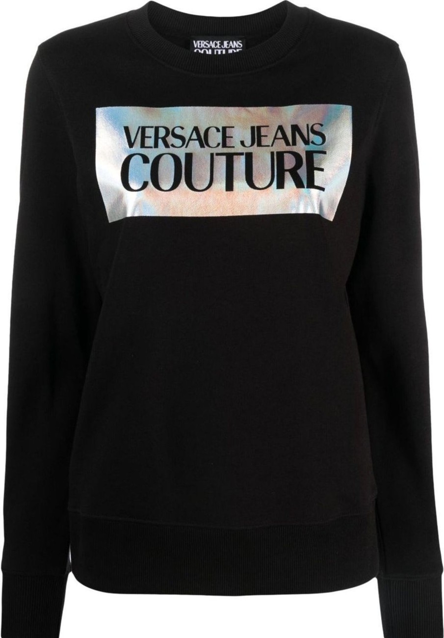 Dames Versace Jeans Couture | Versace Jeans Couture Versace Jeans Couture Sweaters Black Zwart