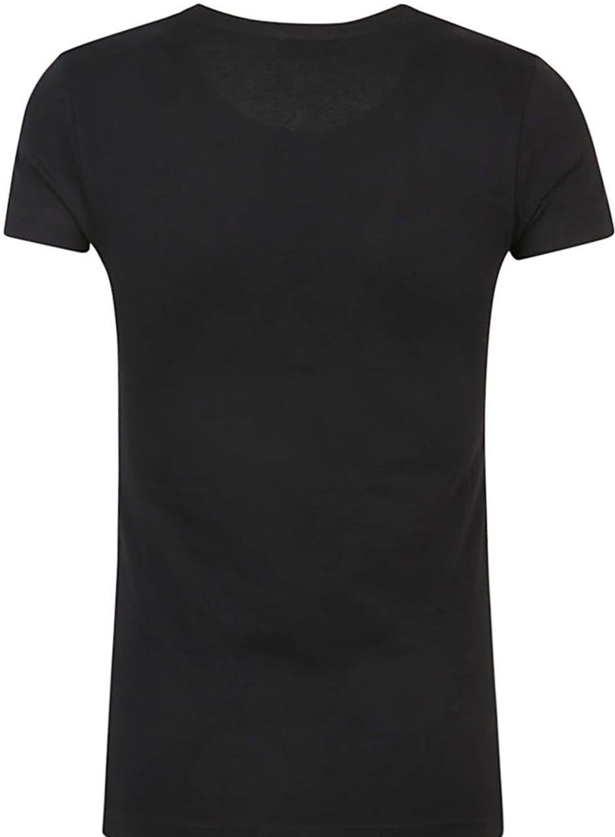 Dames Emporio Armani | Emporio Armani T-Shirts And Polos Black Zwart