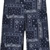 Kids Palm Angels Shorts | Palm Angels Palm Angels Kinder Jongens Shorts Navy Blauw