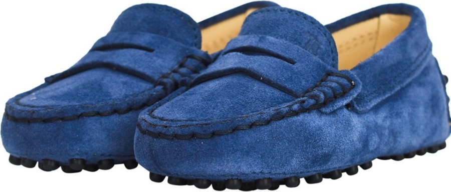 Kids Tod's Schoenen | Tod'S Mocassin Todler Jeans Blauw